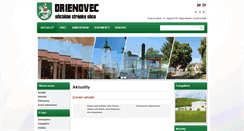 Desktop Screenshot of obecdrienovec.sk